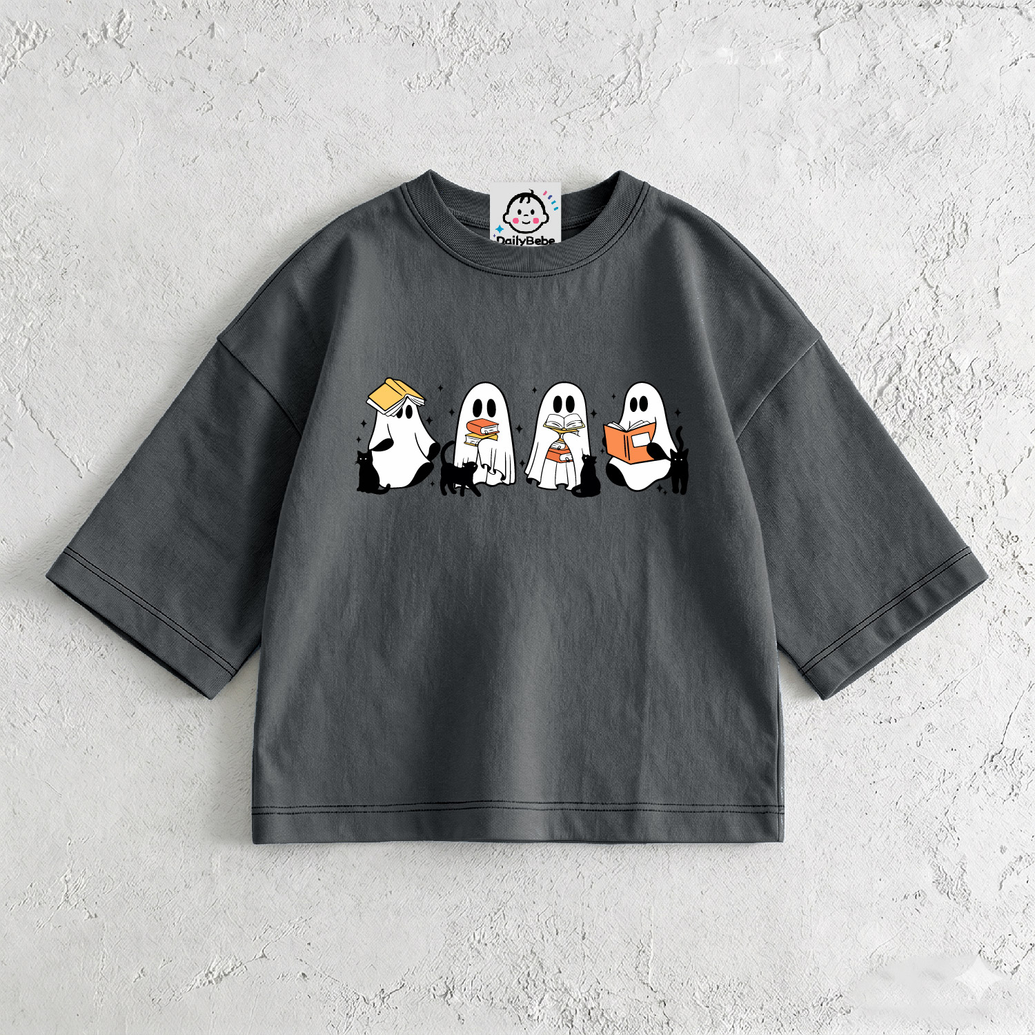 Baby & Kids Ghost Cat T-Shirt (6M-12Y)