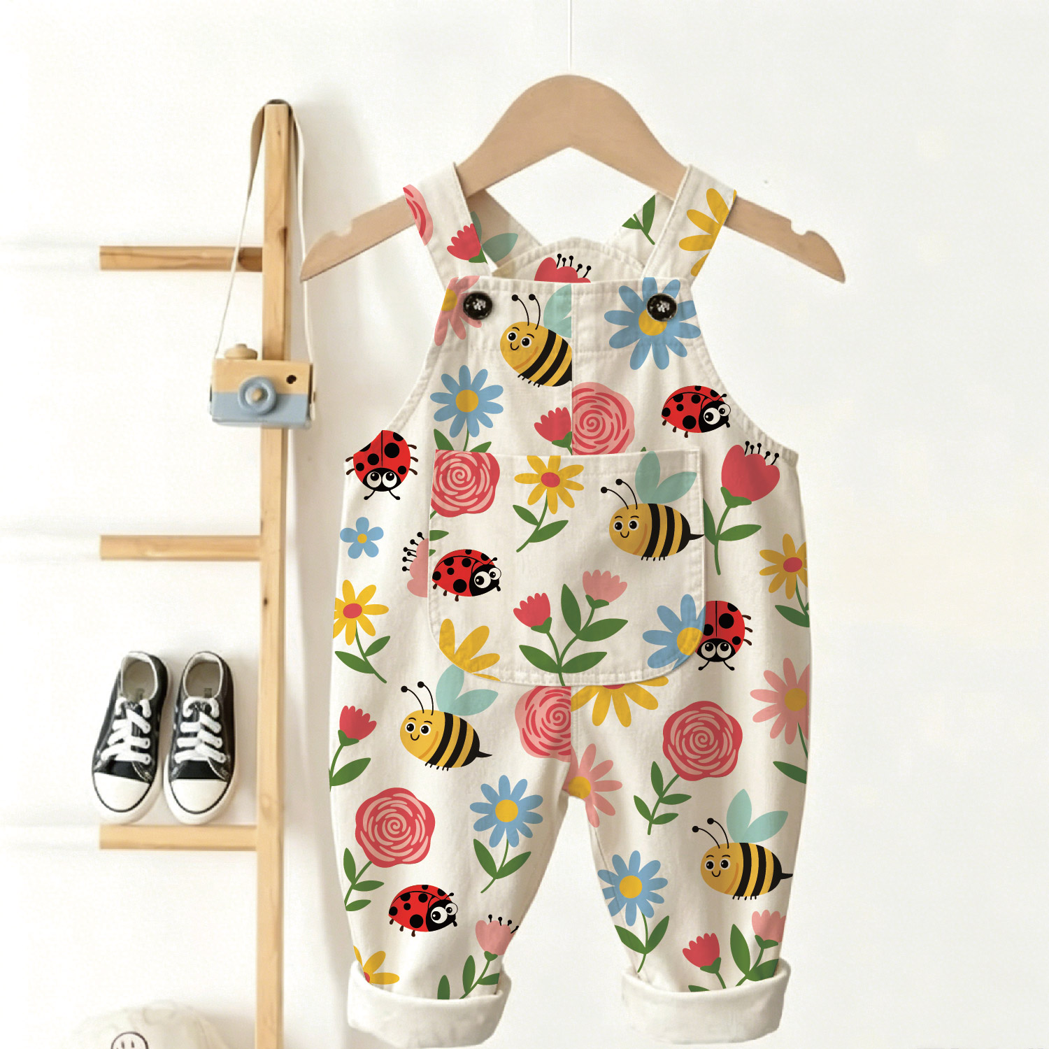 Baby Toddler Animal Flowers Overalls