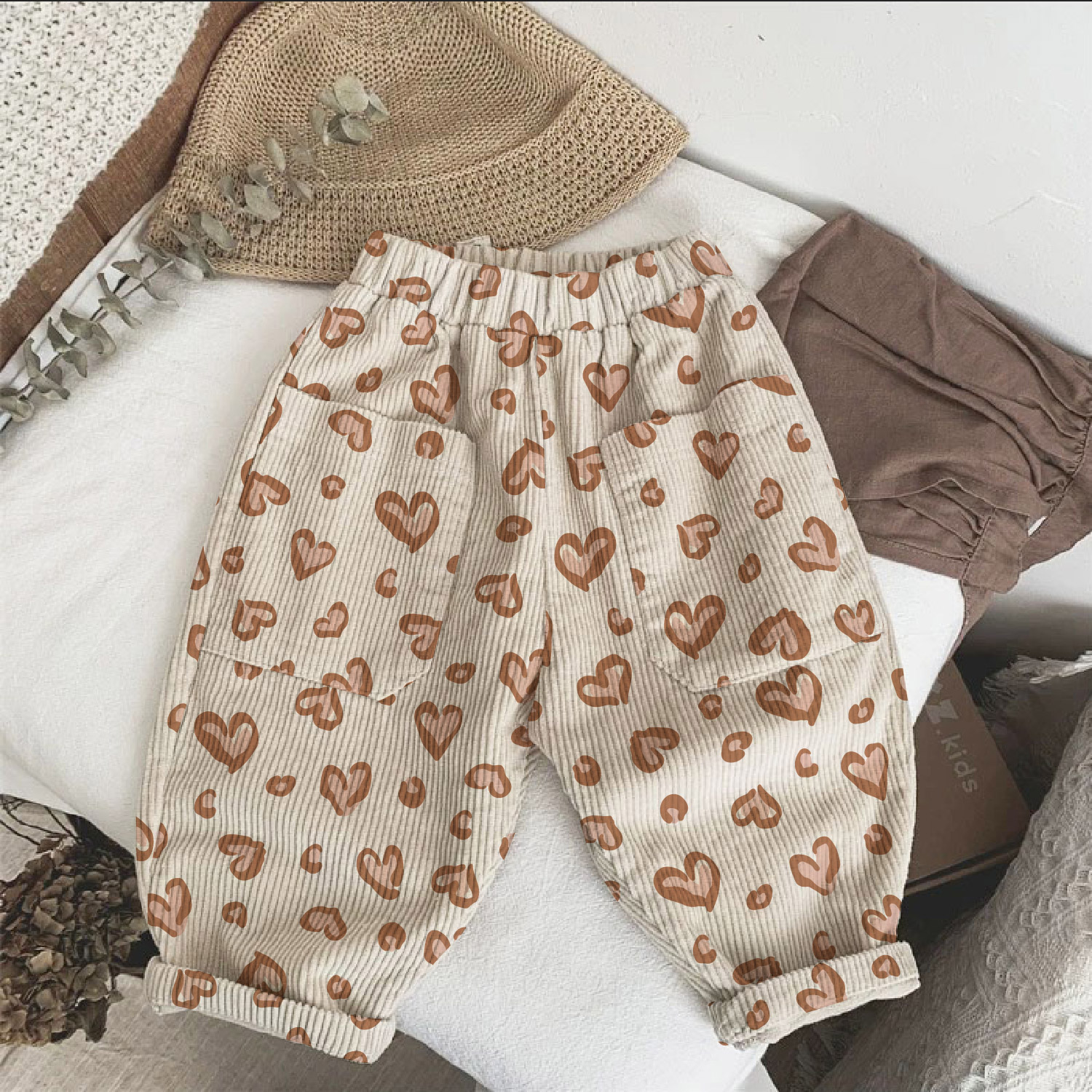 Baby & Kids Leopard Print Corduroy Pants