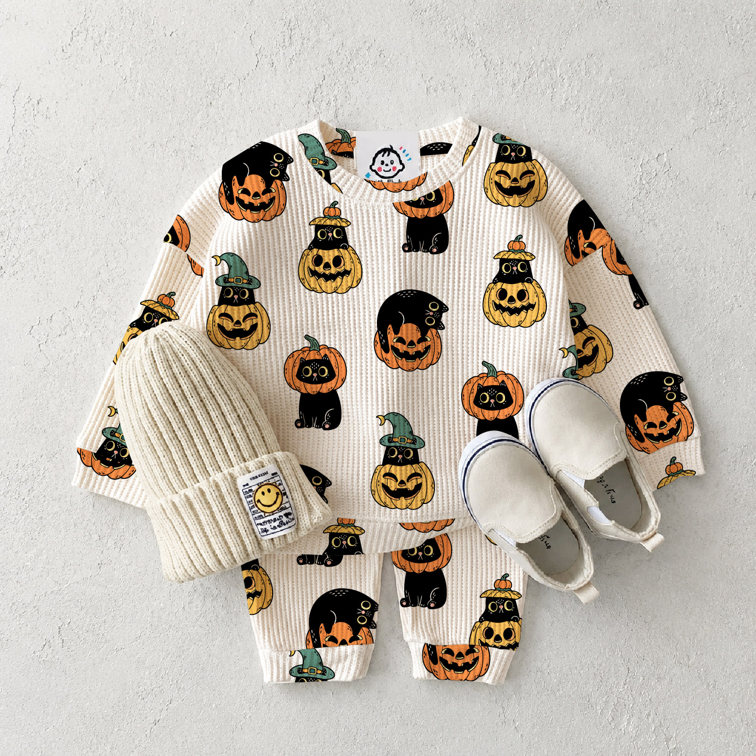 [Copy]Baby Pumpkin Waffle 2-Piece Set