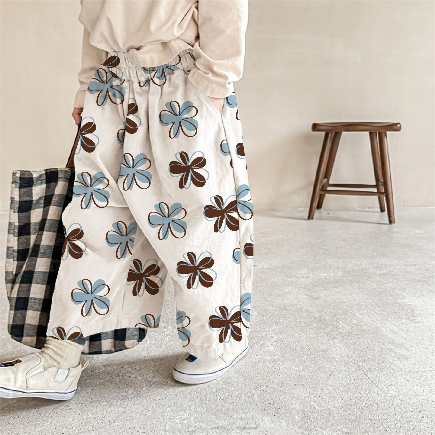 Baby & Kids Flowers Pattern Pants