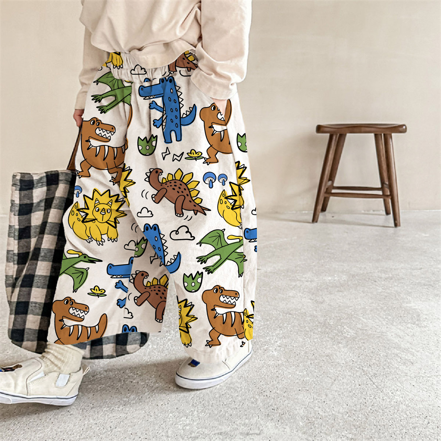 Baby & Kids Dinosaur Print Casual Pants