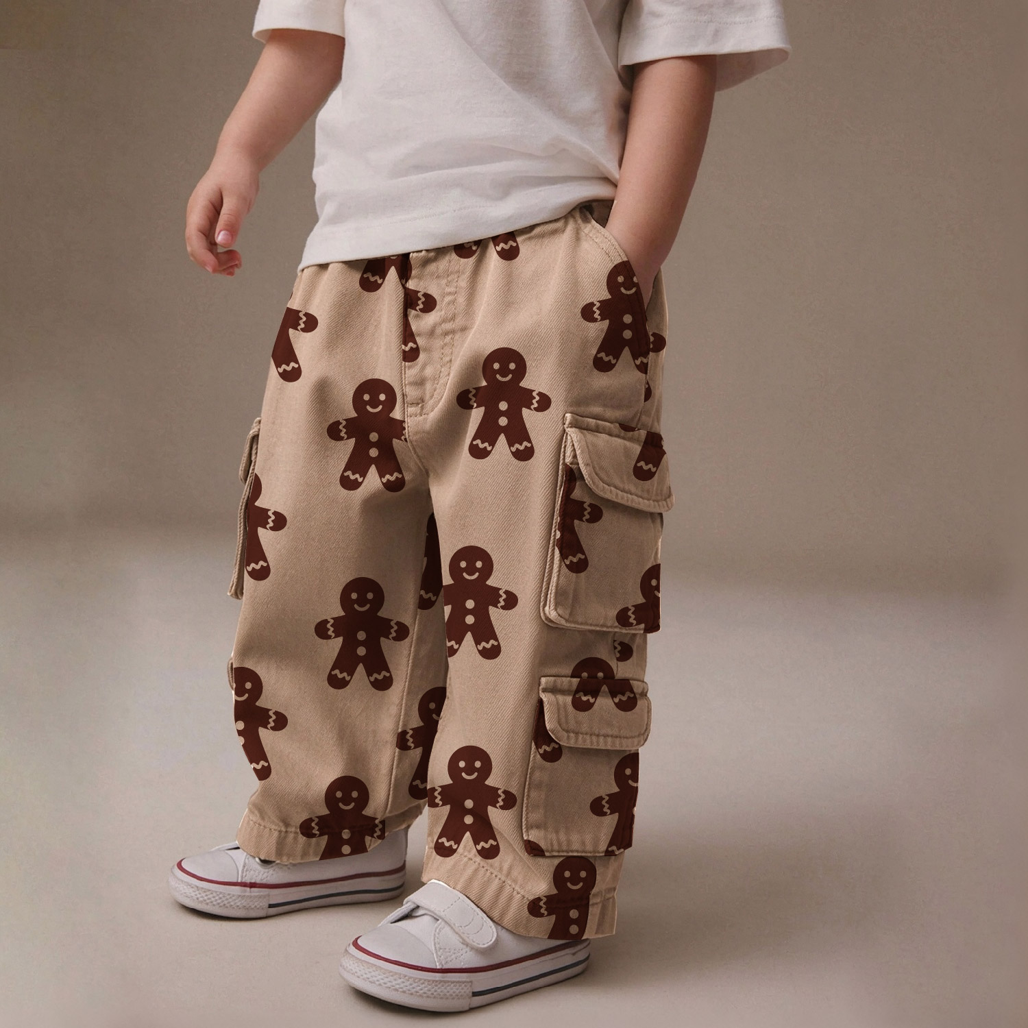 Baby & Kids Gingerbread Man Pockets Pants