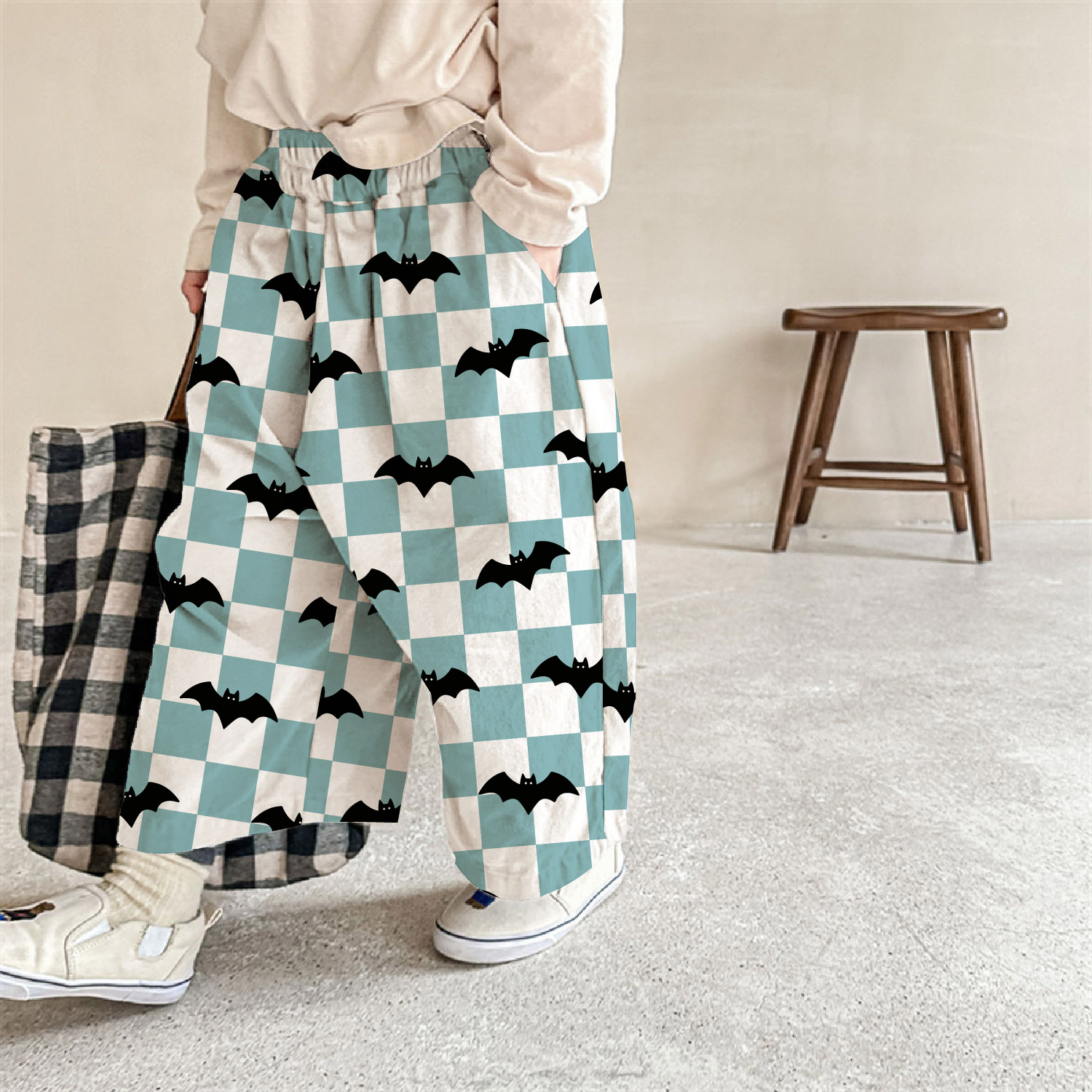 Baby & Kids Bat Check Pattern Pants