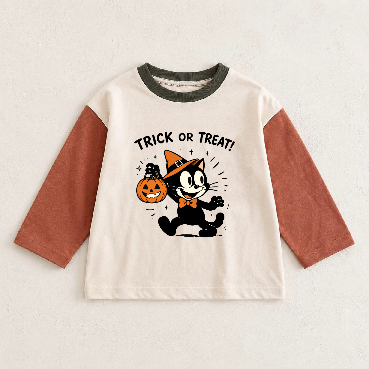 TRICK OR TREAT Baby & Kids Color Block T-shirt