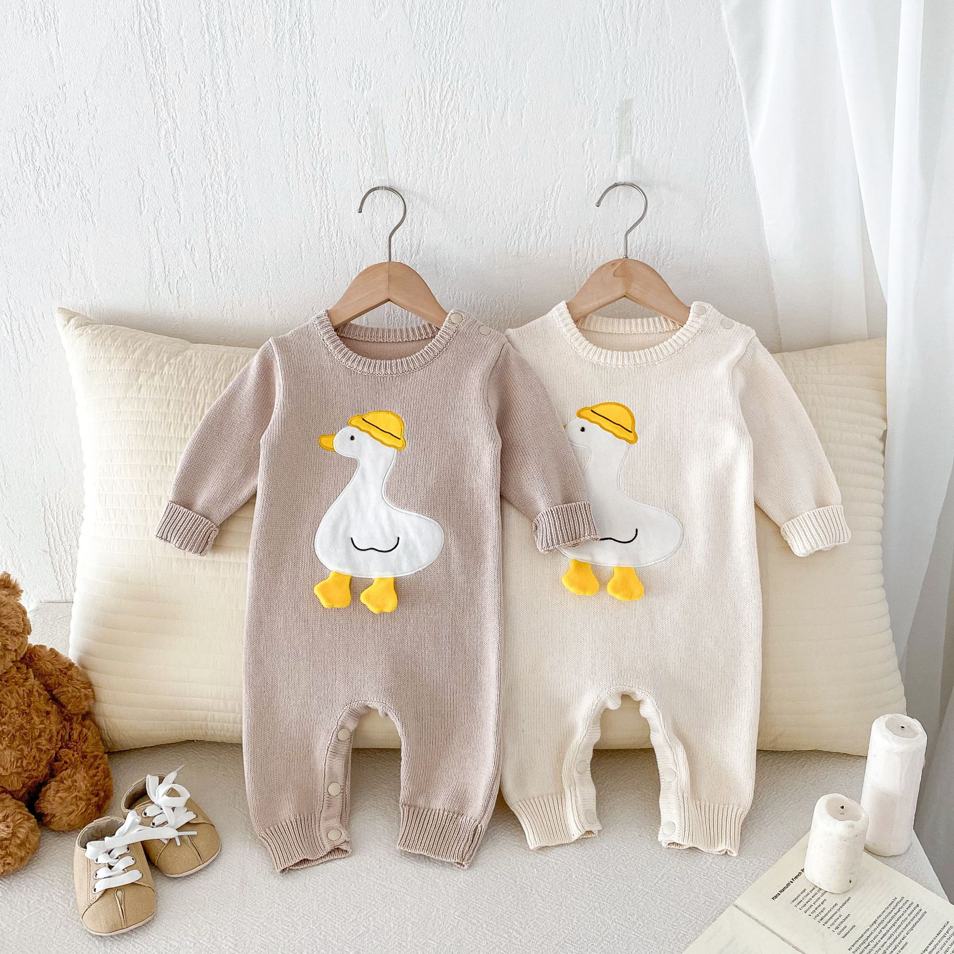Baby Knitted Duck Jumpsuit