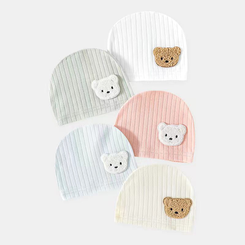 Baby Solid Color Bear Hat