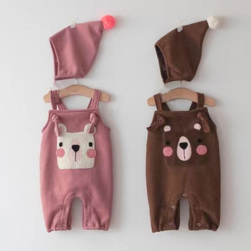 Baby Warm Cute Animal Overalls (sends hat)