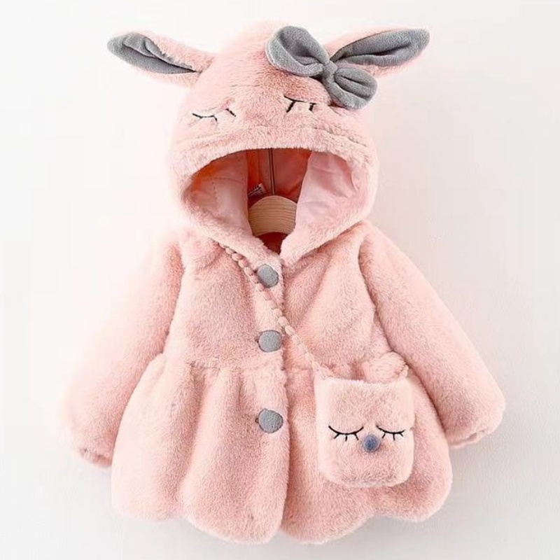 Rabbit Ears Baby Toddler Girls Warm Outerwear