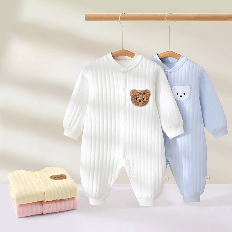 Baby Newborn Warm Bear Long Sleeve Romper