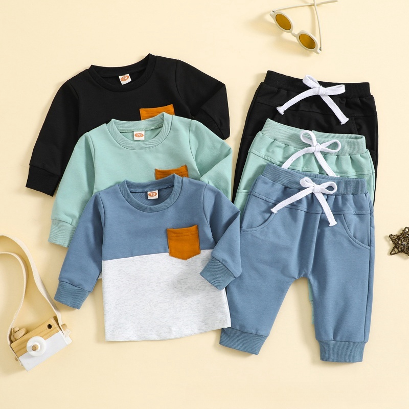 Colorblocked Baby Toddler 2-Piece Sweater Set