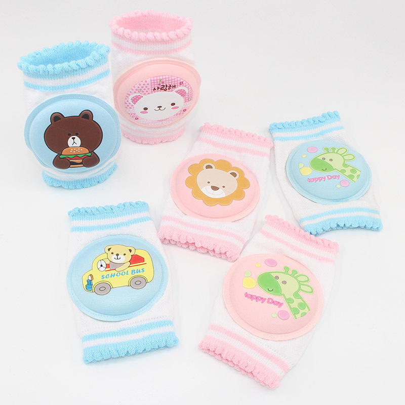Baby Toddler Animal Mesh Slogan Non-Slip Knee Pads