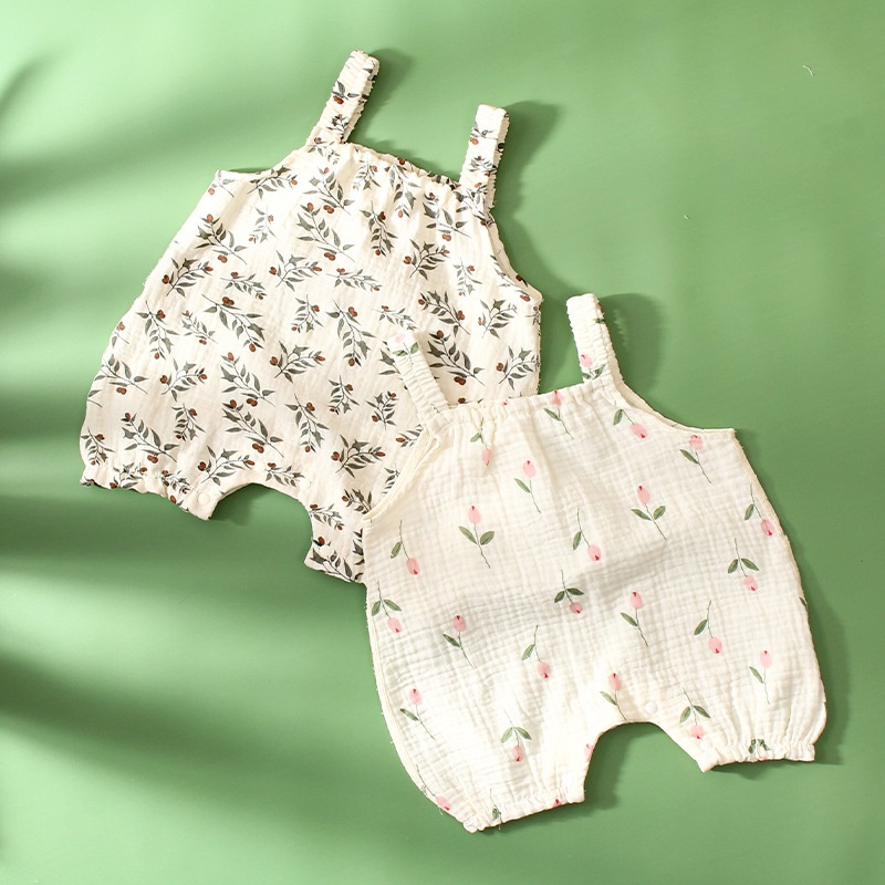 Baby Floral Sling Romper