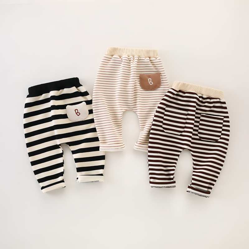 Baby Alphabet Classic Stripe Casual Pants