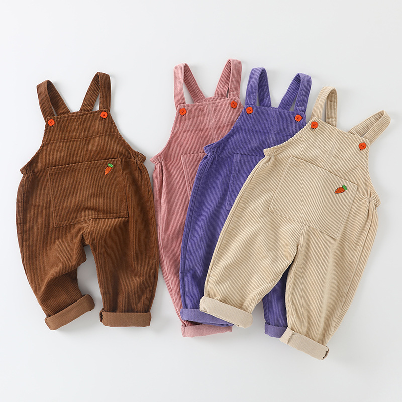 Baby Toddler Carrot Multicolor Overalls