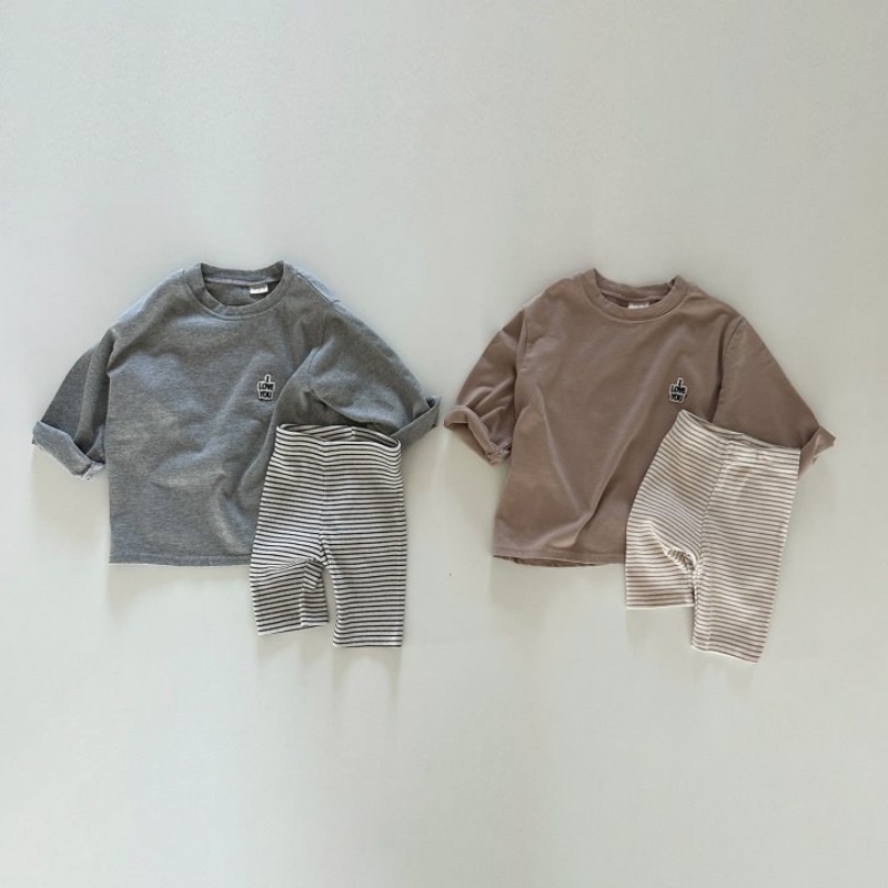 Baby Striped 2-Piece Sports Set