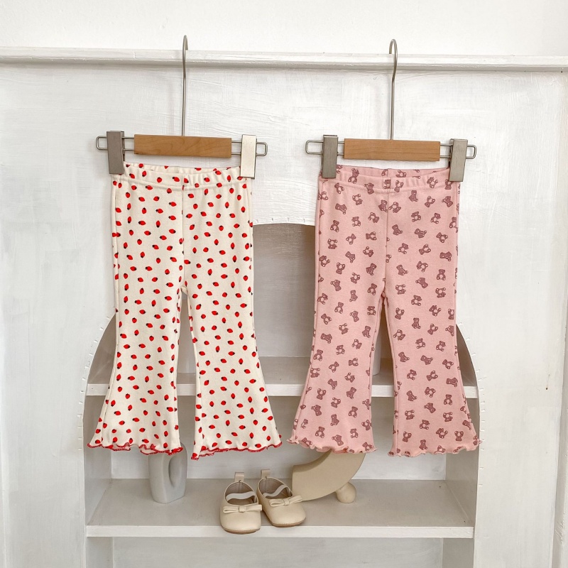 Baby Toddler Girl  Printed Bell-Bottom Pants