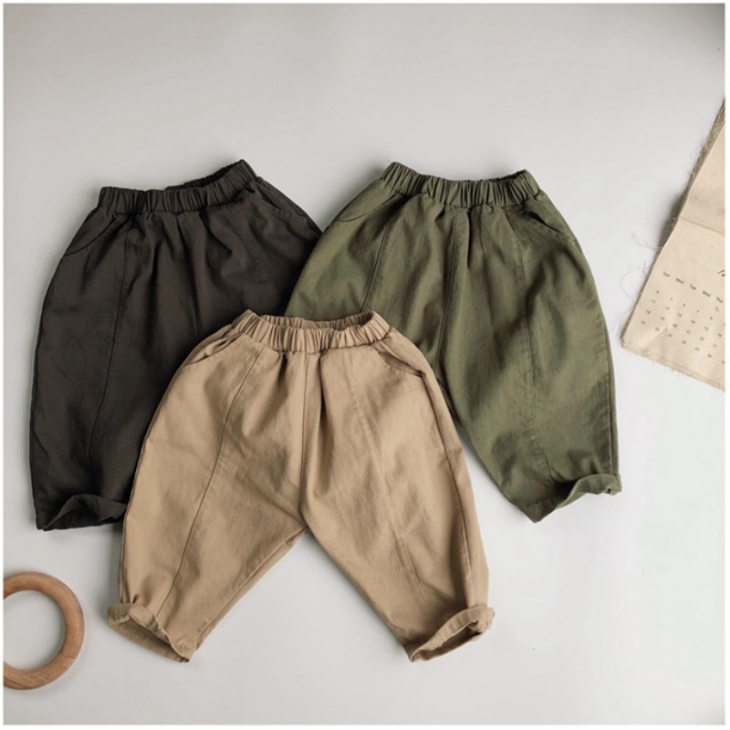 Baby Toddler Twill Casual Carrot Pants
