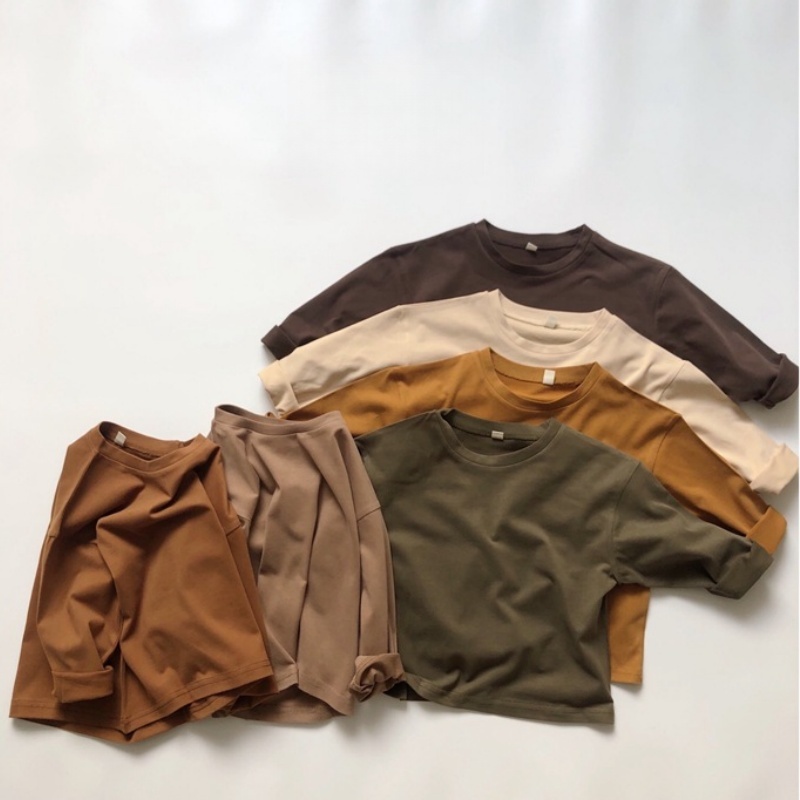 Baby Toddler Drop Shoulder Multi-Color T-Shirt Top