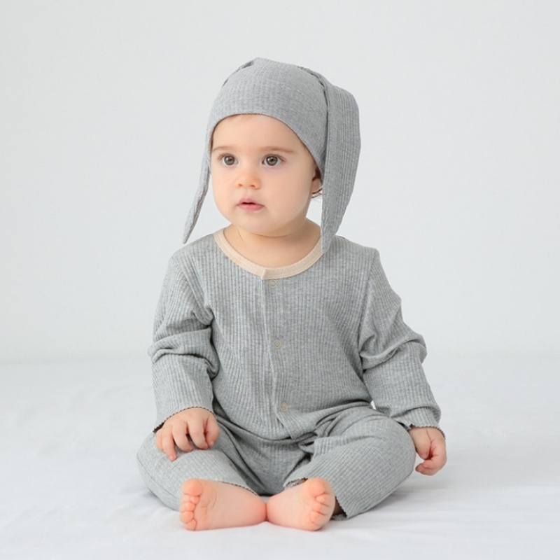 Bunny Ears Baby Newborn Romper ( send hat )