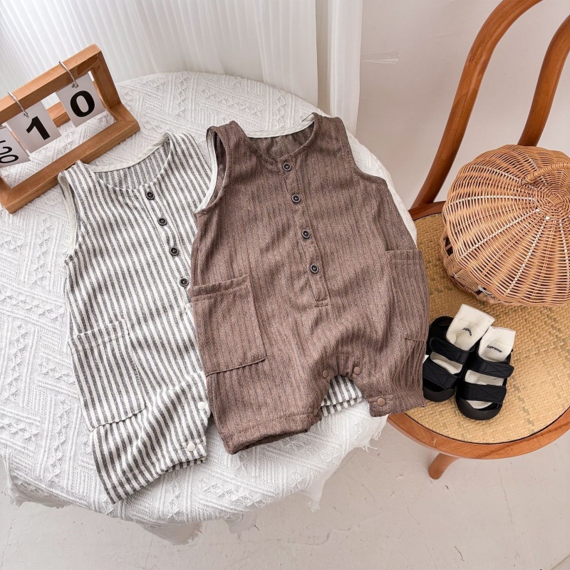 Baby Newborn Striped Sleeveless Romper