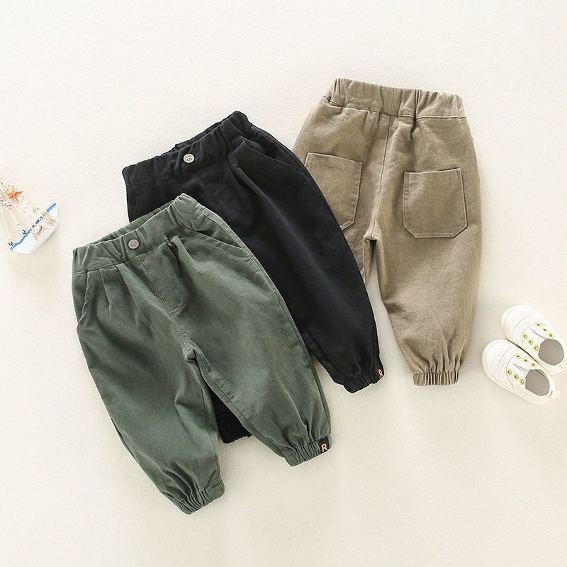 Baby Toddlers Cuffed Casual Pants