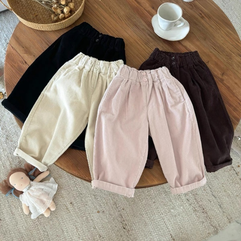 Baby Toddler Corduroy Carrot-Cut Casual Pants
