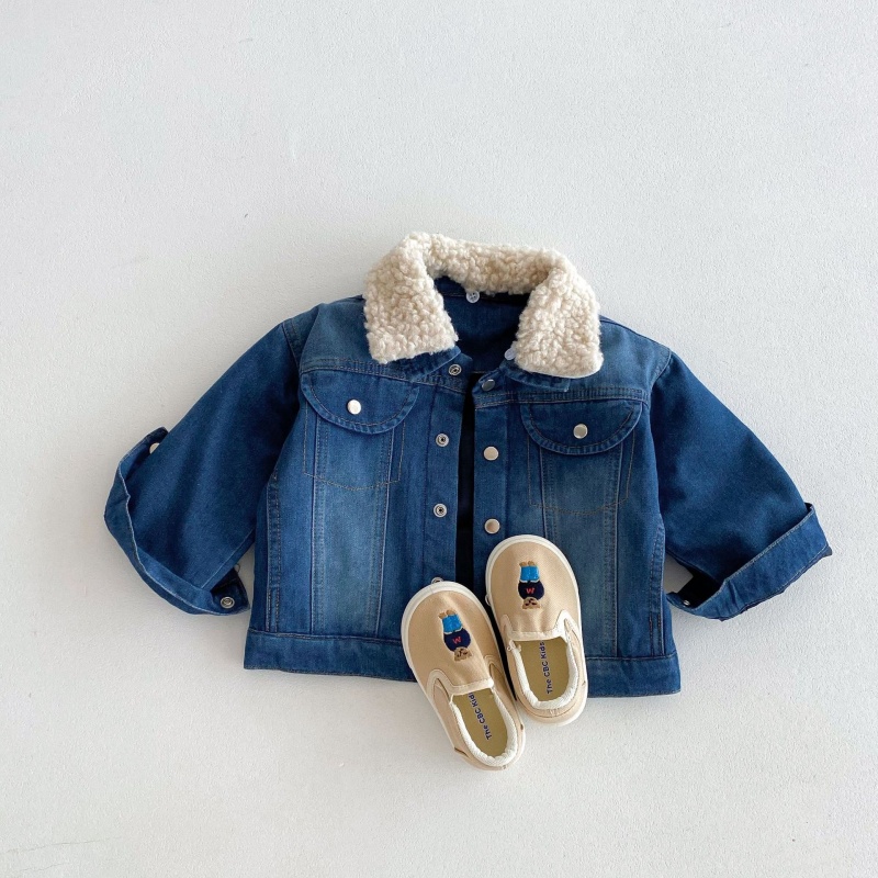 Baby Toddler Fleece-Lined Warm Denim Jacket