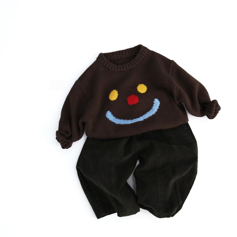 Baby Toddler Smiley Face Jacquard Sweater