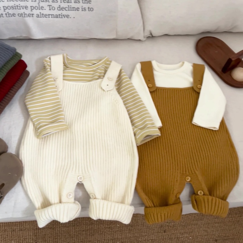 Baby Knit Sweater Overalls
