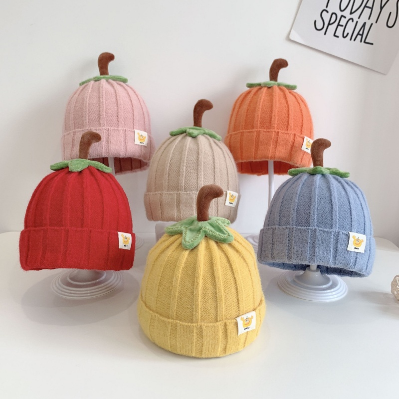 Baby Pumpkin Cartoon Knit Hat