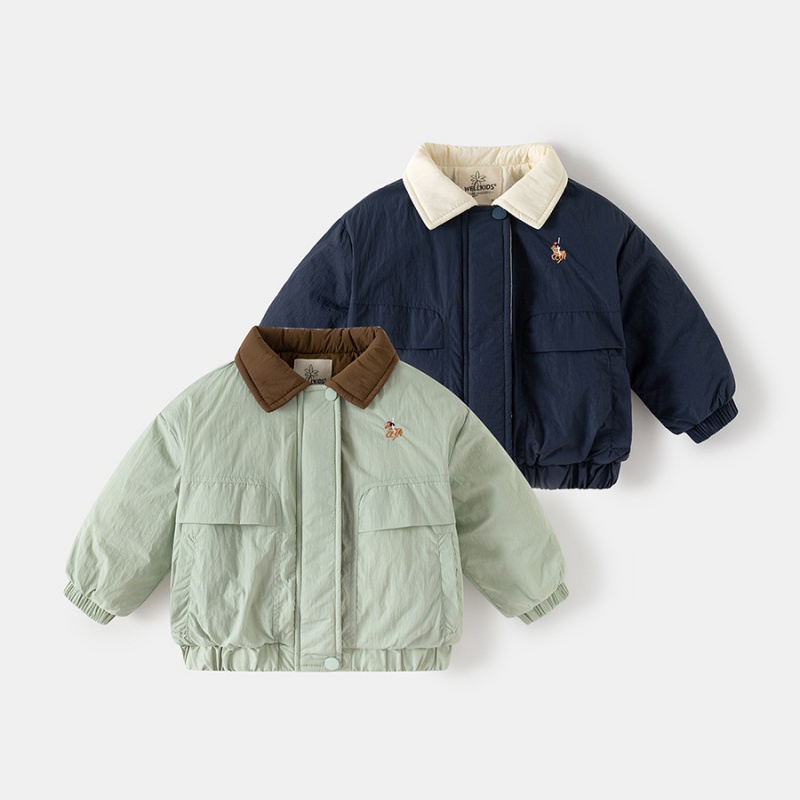 Baby Kids' Boy Color-Blocked Cotton Jacket