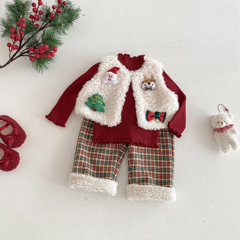Baby Toddler Christmas Fleece Set