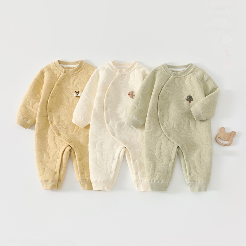 Baby Quilted Jacquard Romper