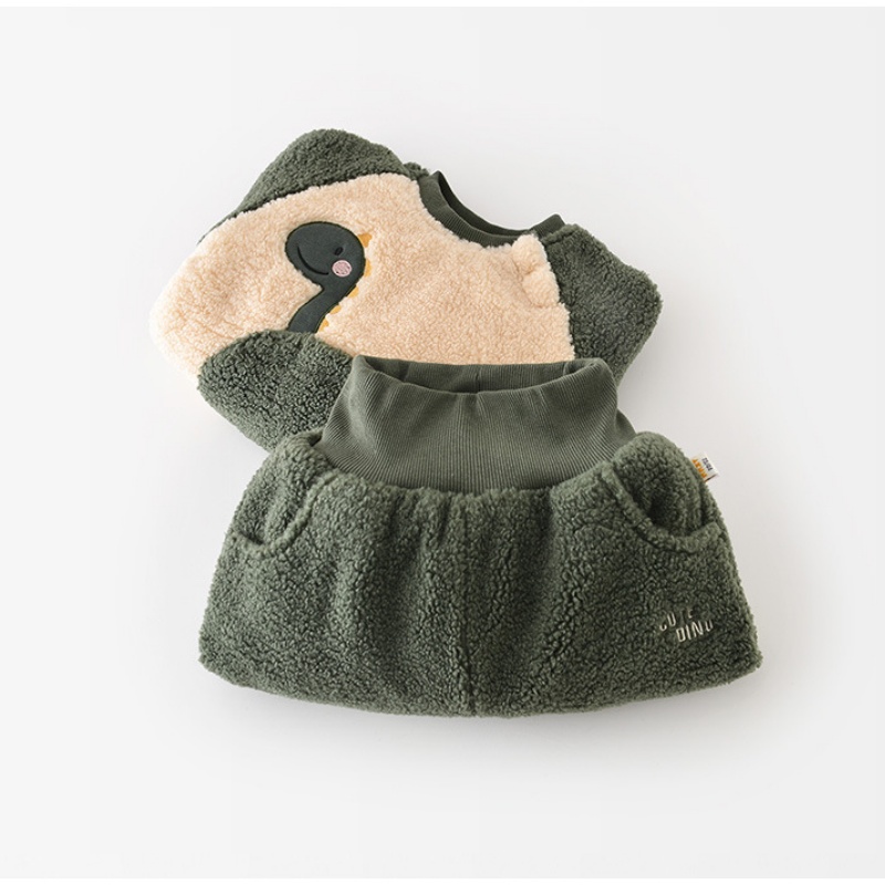 2-Piece Baby Toddler Dinosaur Fleece Set