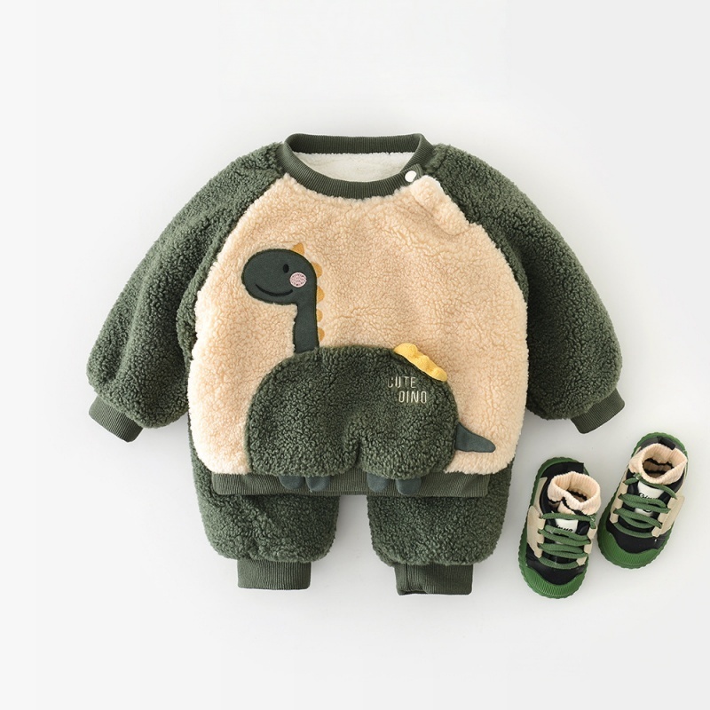2-Piece Baby Toddler Dinosaur Fleece Set