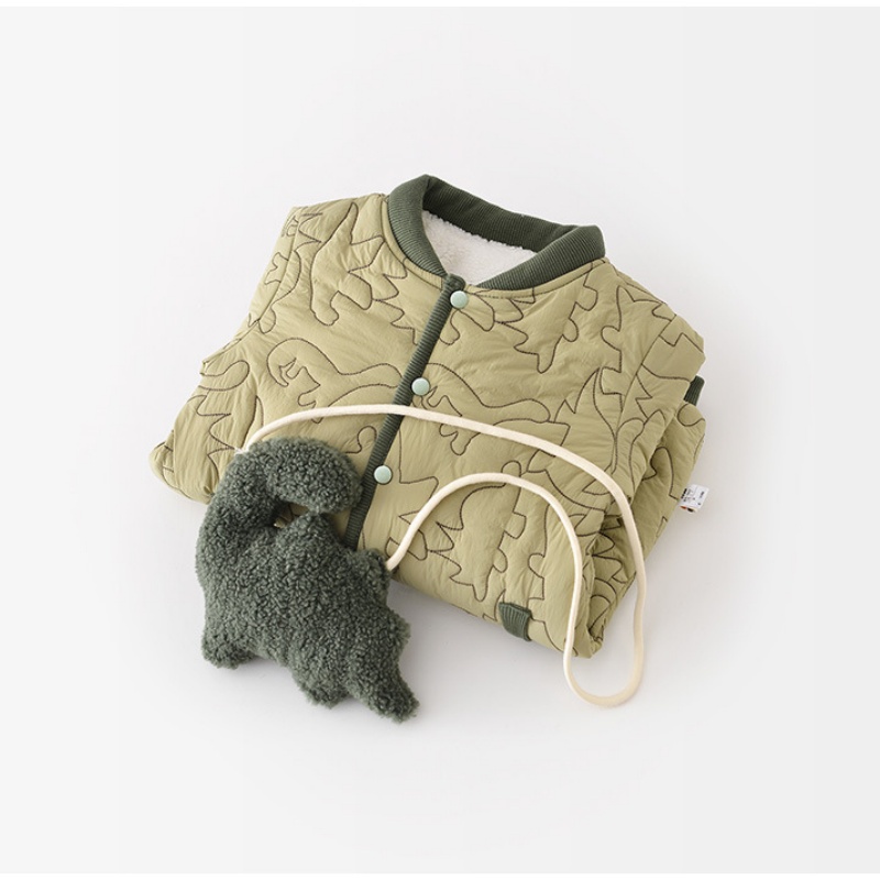 Baby and Toddler Dinosaur Fleece Romper(Includes bag)