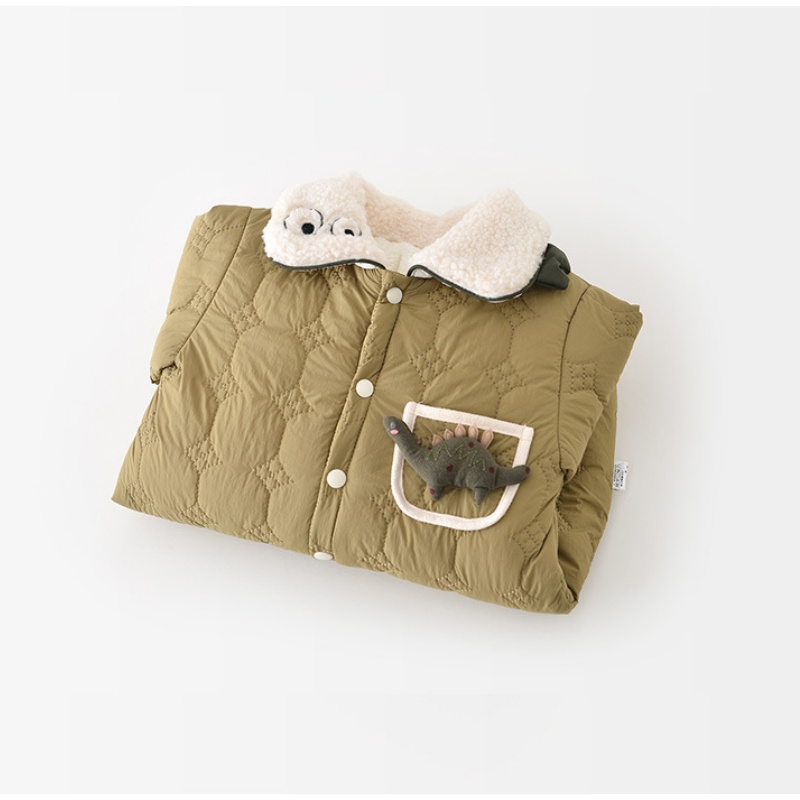 Baby  Dinosaur Fleece Romper(Includes bag)