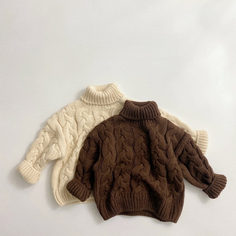 Baby & Kids Twisted Cable Turtleneck Sweater