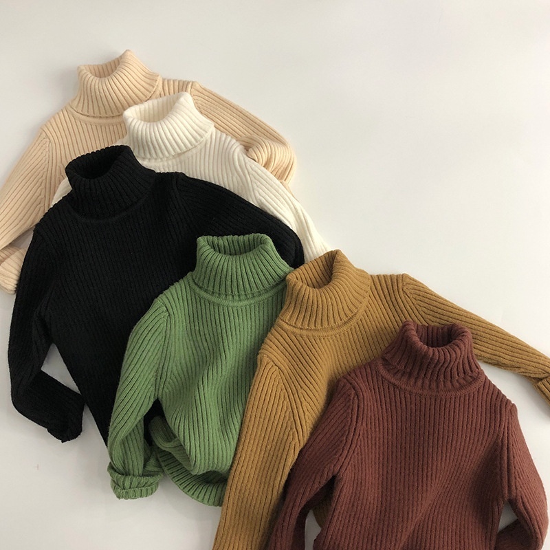 Baby & Kids Multi-Color High-Neck Base Layer Sweater