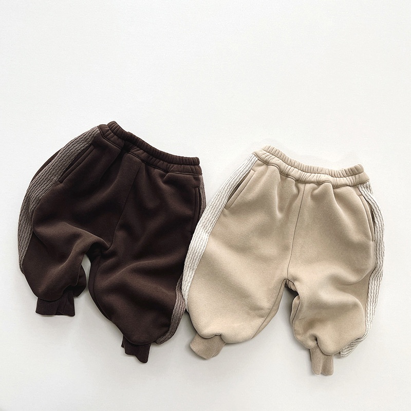 Baby & Kids Patchwork Fleece-Lined Pants