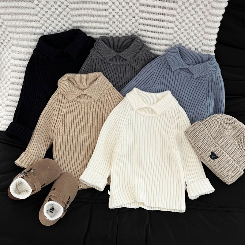 Baby and Toddler Warm Collared Sweater