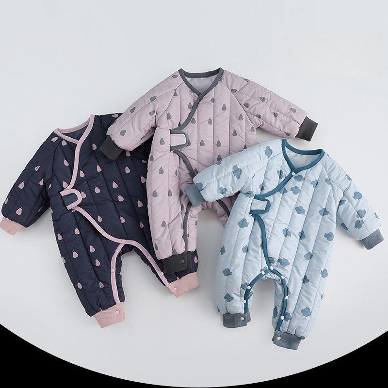 Baby Print Snap-Front Romper