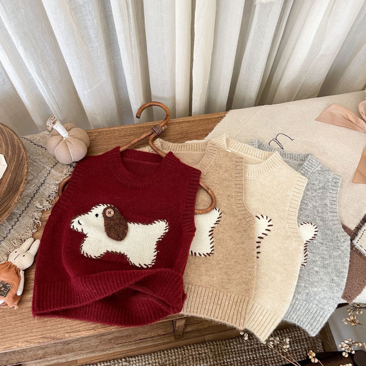 Toddler Puppy Embroidered Vest