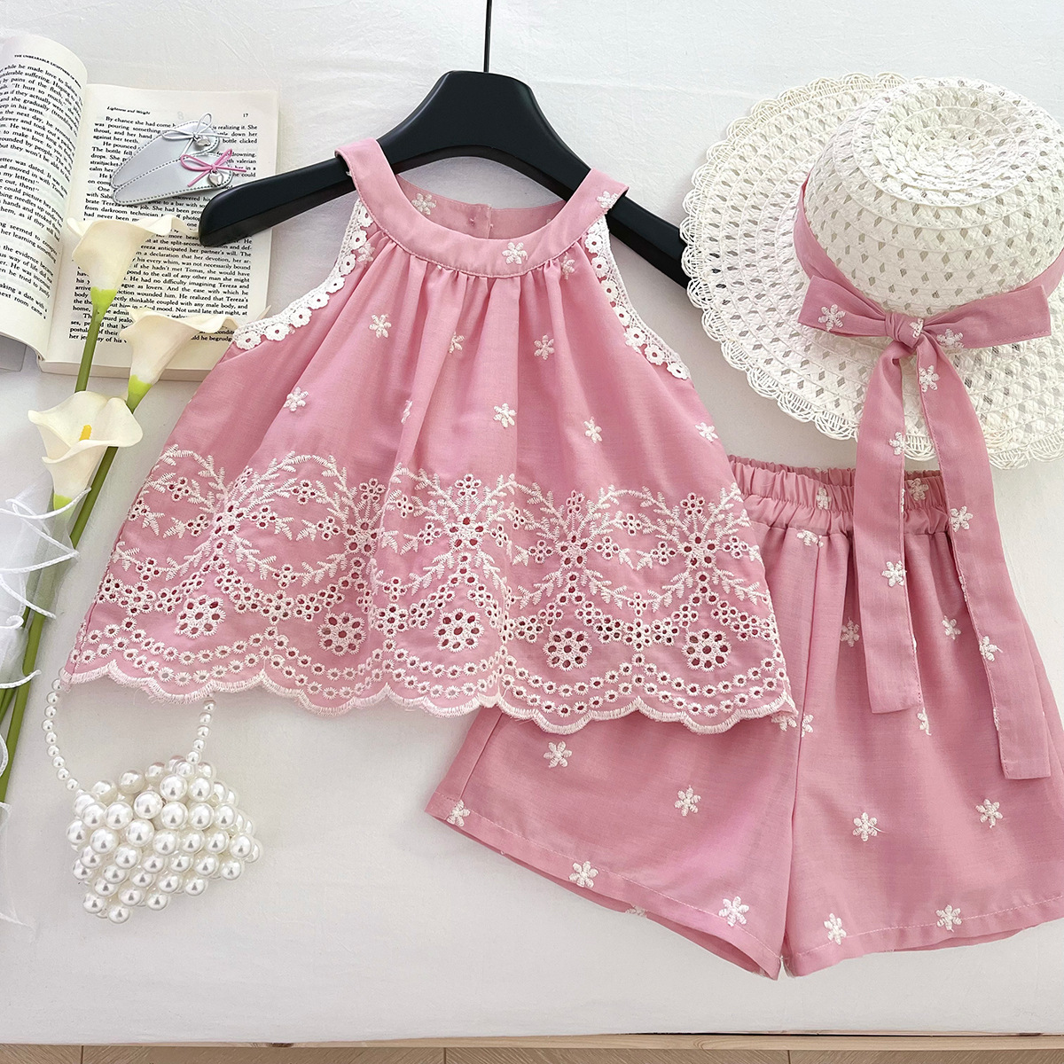 Baby& Kid Sleeveless Vest Top and Pants Set