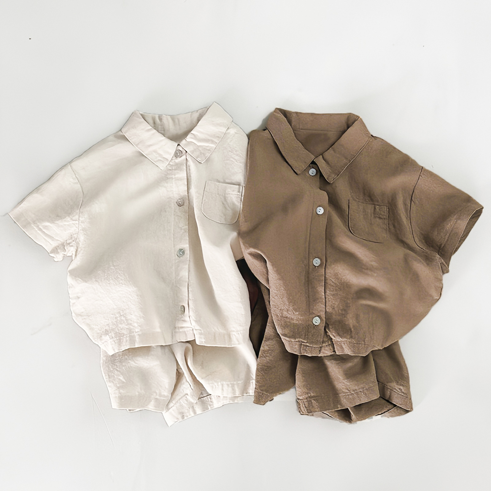 Baby & Kids Collared Shirt Top and Pants Set