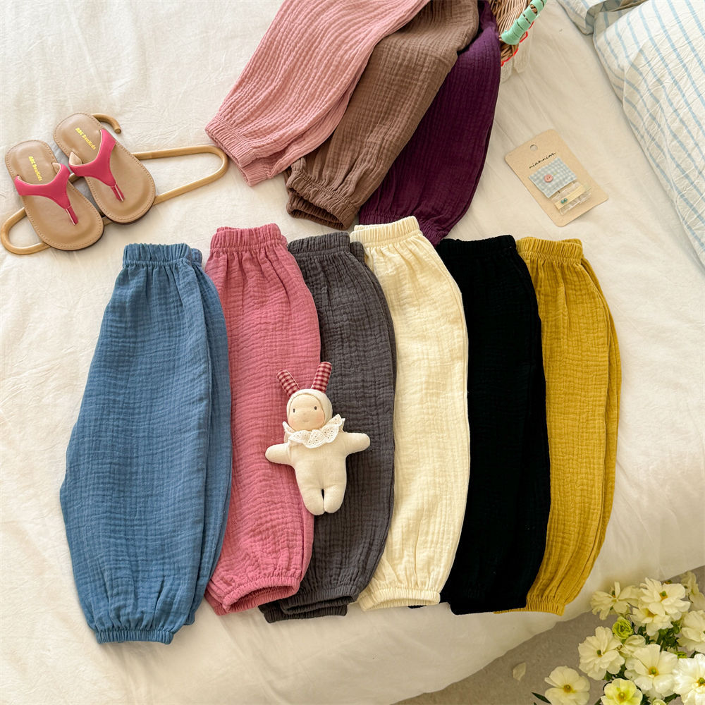 Baby& Kid Solid color Lantern Pants