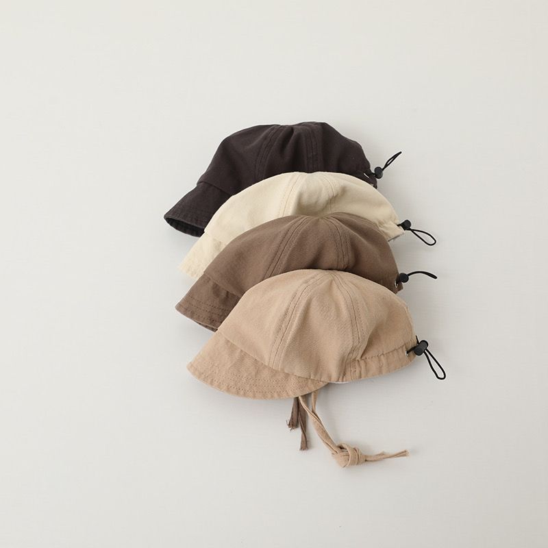 Baby Solid Color Duckbill Fisherman Hat