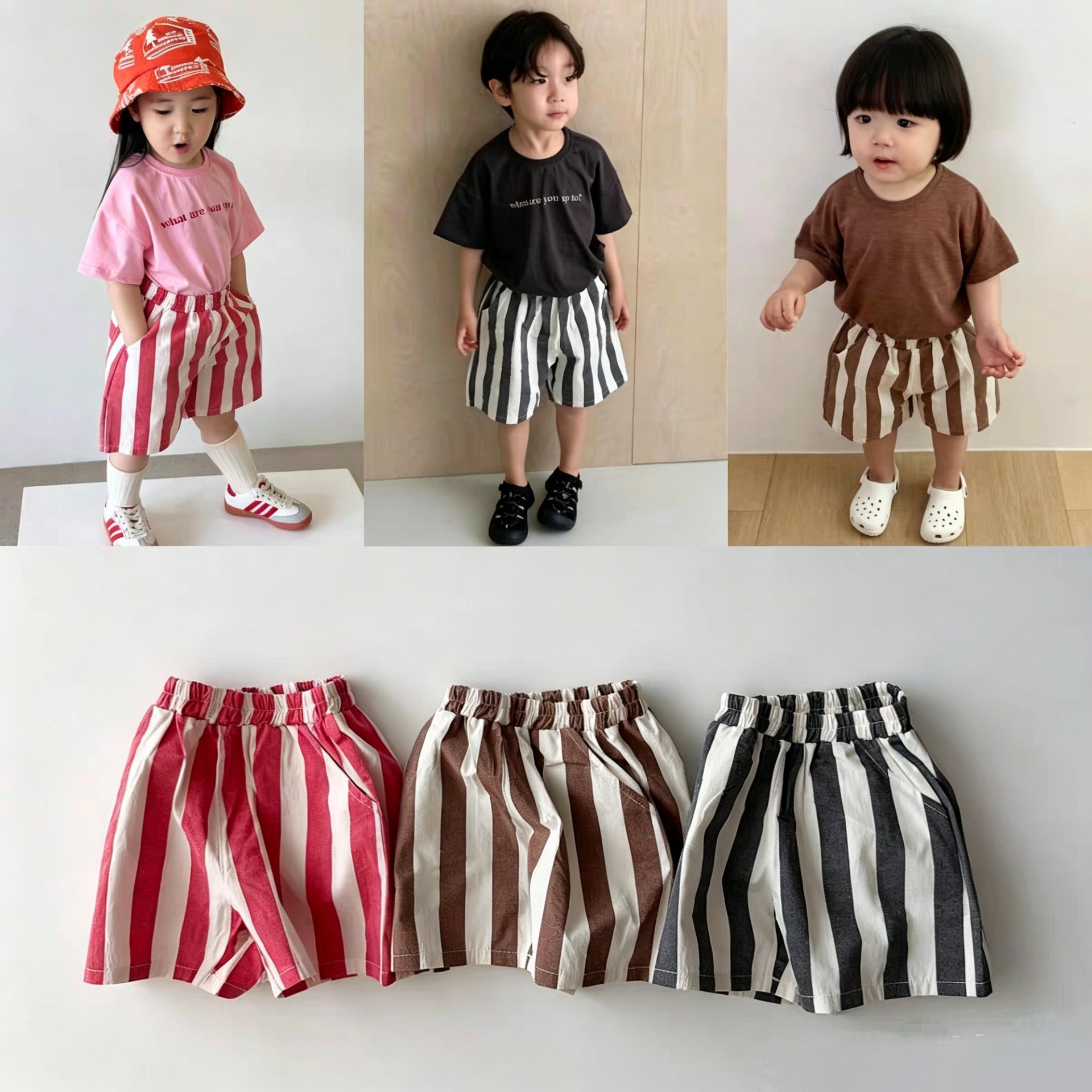 Baby Toddler Casual Stripe Shorts