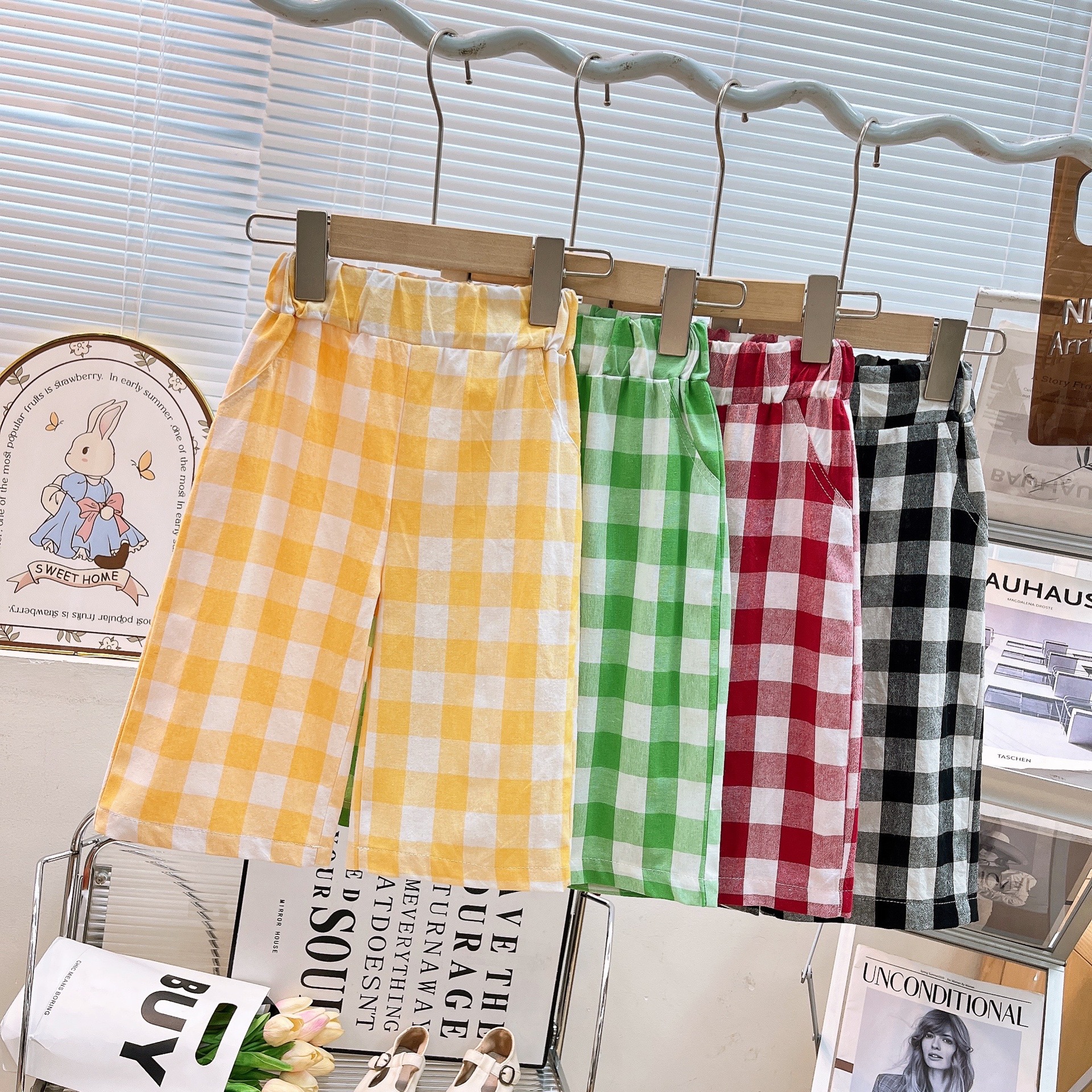 Kids Checkerboard Pants